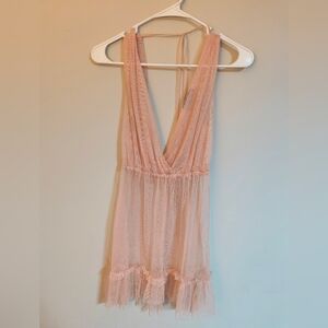 Sheer Blush Pink Forever 21 Tank Dress